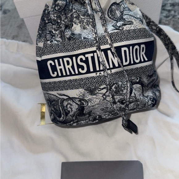 Christian Dior Toile de Jouy Drawstring Bag - Picture 3 of 3
